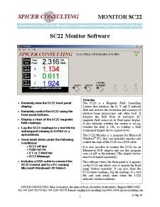 SC22 Monitoring Software
