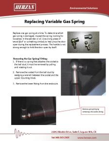 Replacing Gas Spring User Guide