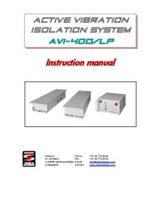 AVI-400 Product Manual